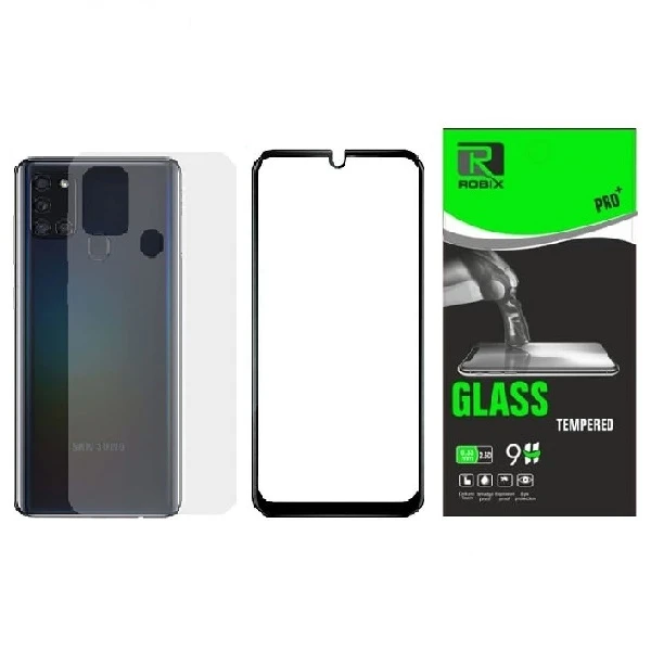 محافظ صفحه نمایش وپشت گوشی روبیکس مدل FL-A21s مناسب برای گوشی موبایل سامسونگ Galaxy A21s