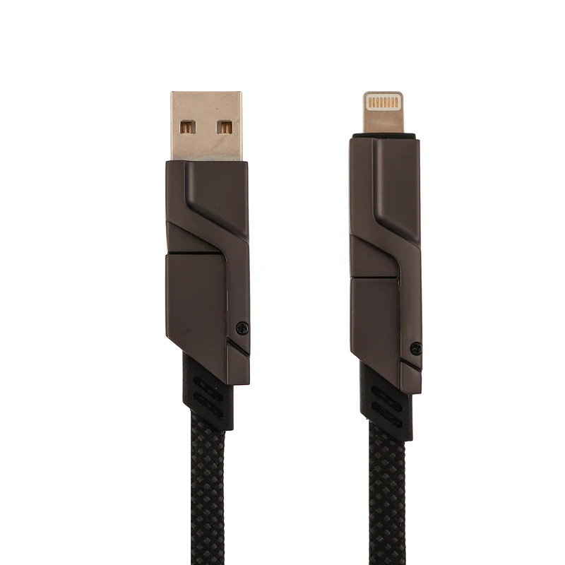 کابل تبدیل USB-A / USB-C  به USB-C / لایتنینگ شی کاریزما مدل آریانا طول 1.2 متر