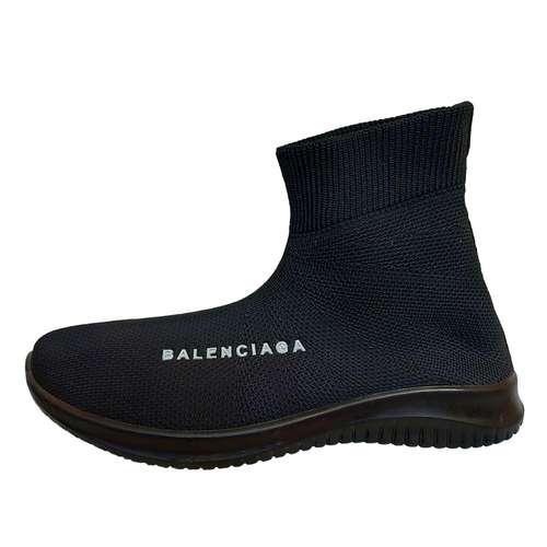 کفش پیاده روی زنانه مدل ساقدار جورابی کشباف رنگ مشکی