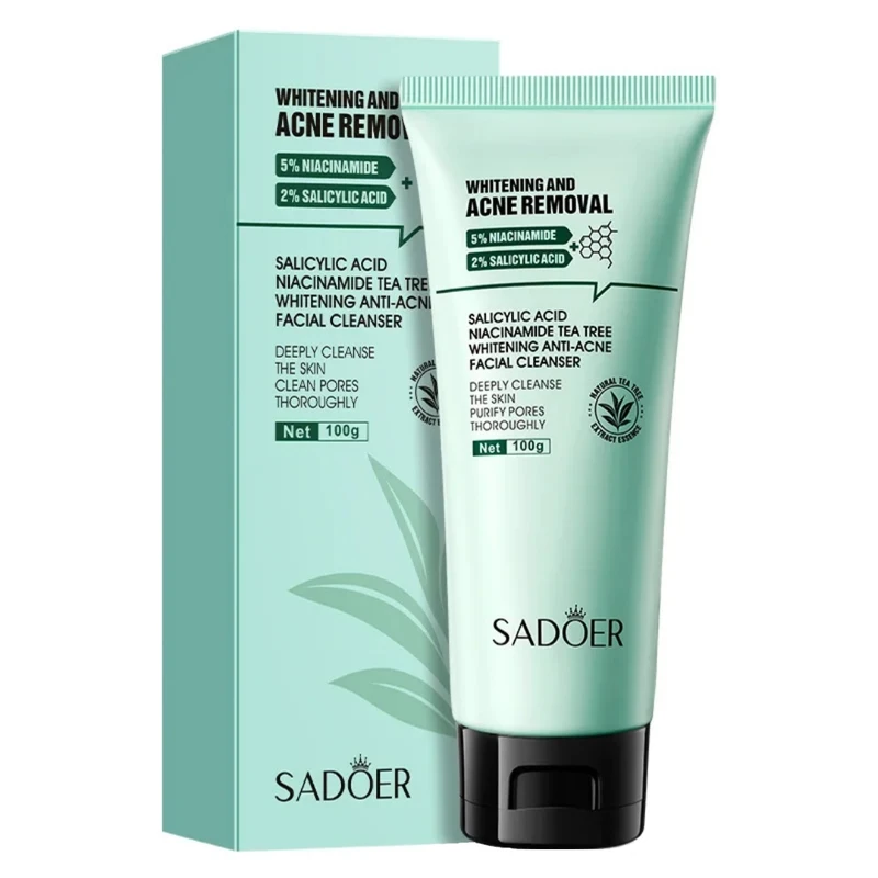 فوم ضد جوش صورت سادور مدل ANTI-ACNE مناسب برای پوست آکنه‌ای وزن 100 گرم