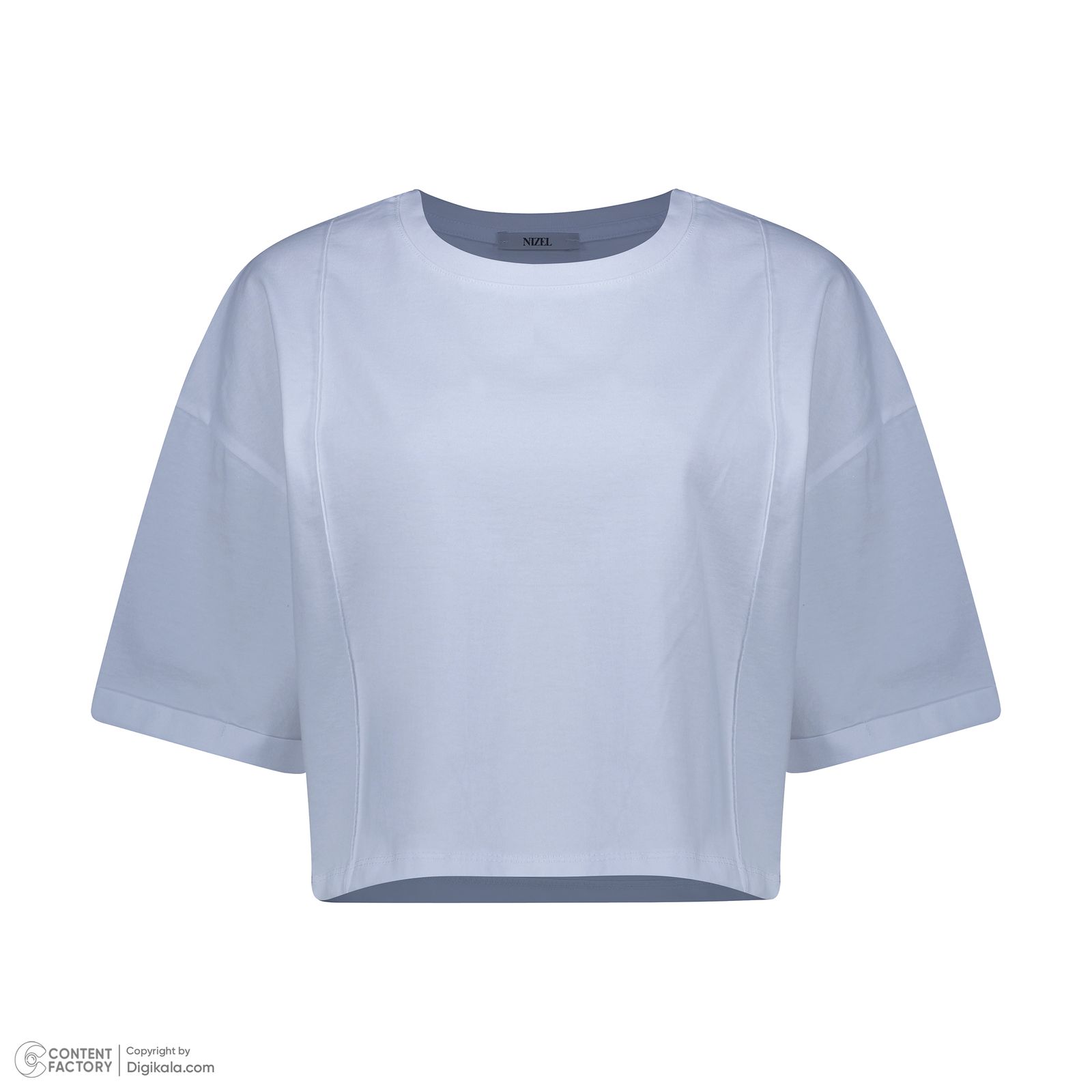 تی شرت آستین کوتاه زنانه نیزل مدل 0693-077 رنگ آبی -  - 3