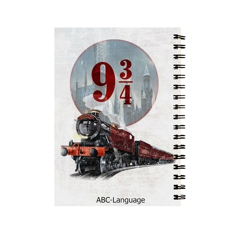 دفتر زبان طرح هری پاتر سکوی نه و چهارم کد D-4010