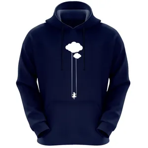 هودی زنانه مدل ابر وتاب F262 رنگ سرمه ای