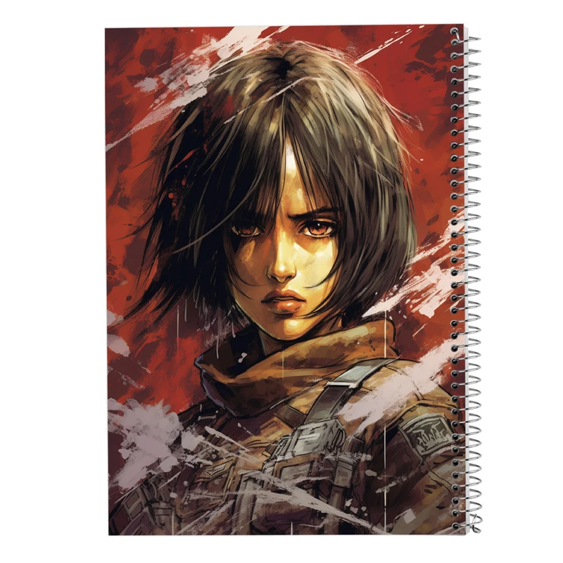 دفتر ژورنال نویسی 50 برگ مدوپد مدل نقطه ای طرح Attack on Titan کد DF10392
