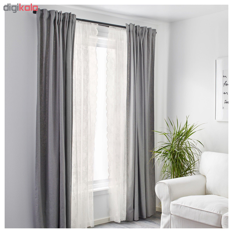 پرده توری دو عددی ایکیا مدل آلواین اسپت