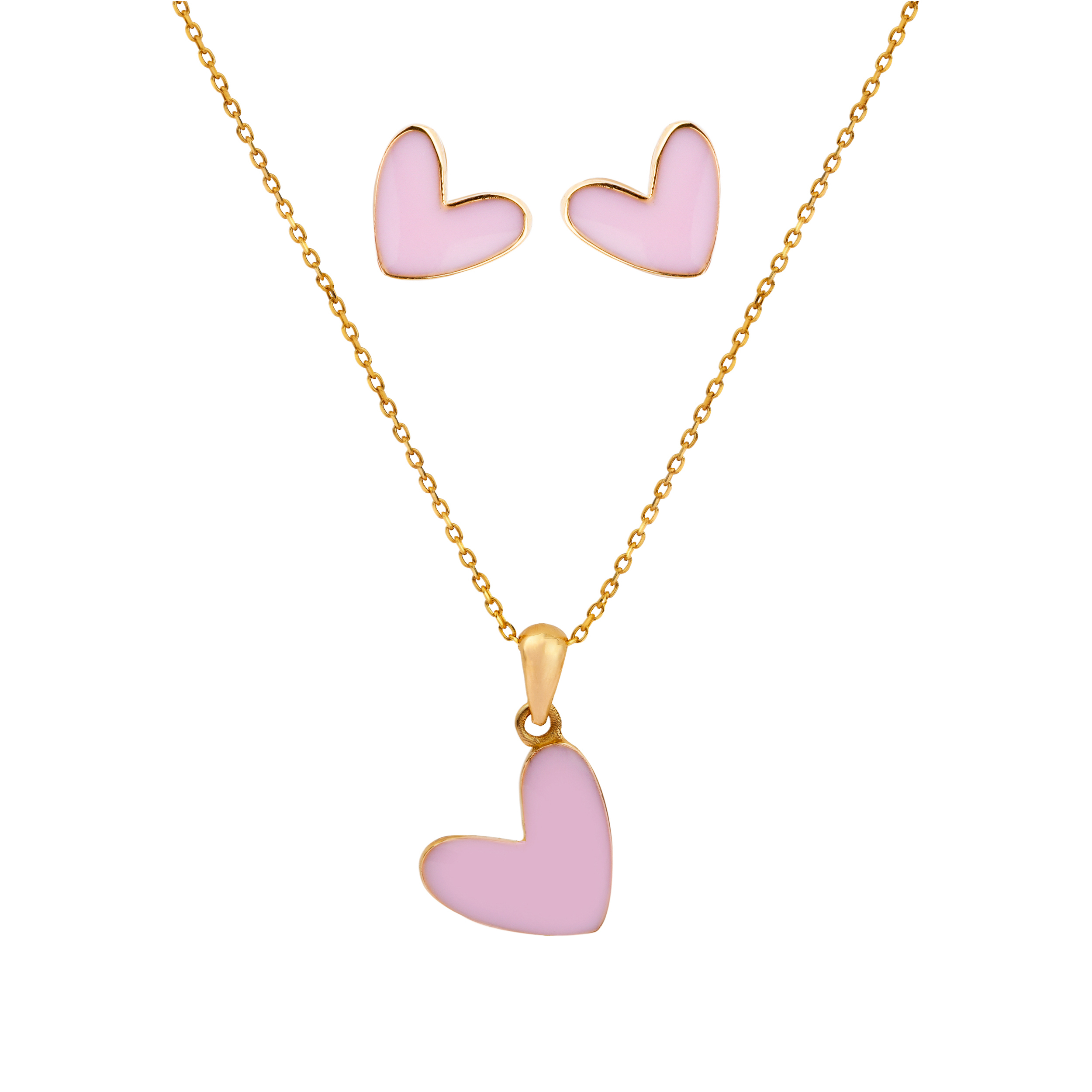 نیم ست طلا 18 عیار زنانه جواهری سون مدل 3953