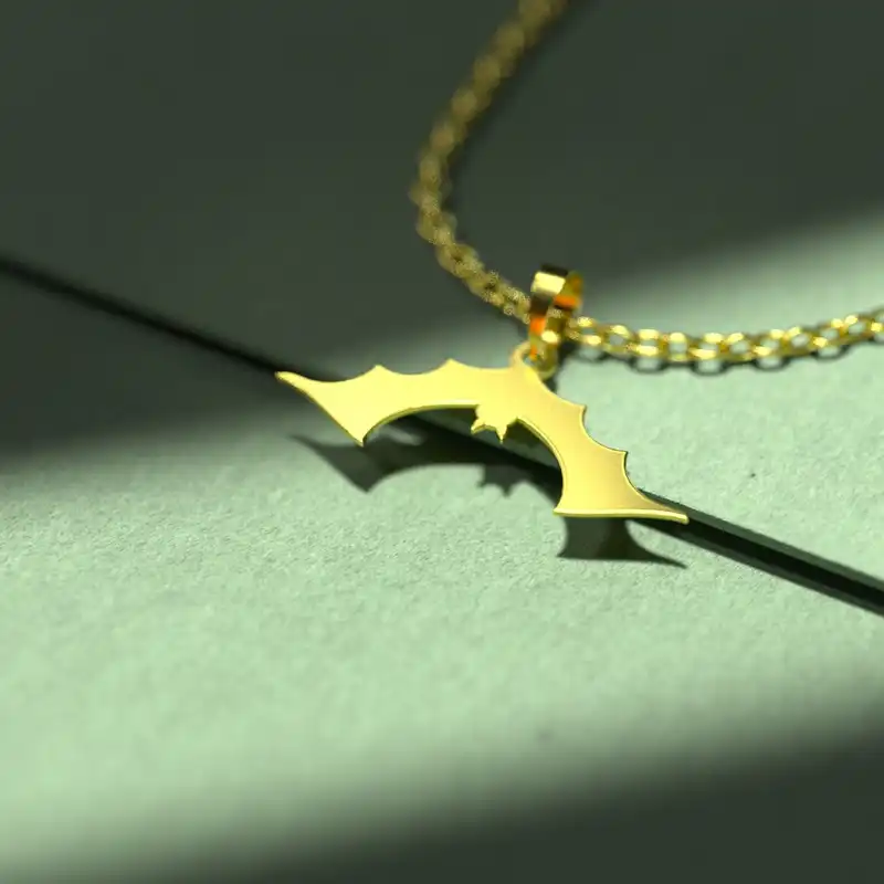 گردنبند طلا 18 عیار زنانه مدوپد مدل هالووین کد G3-1-1194