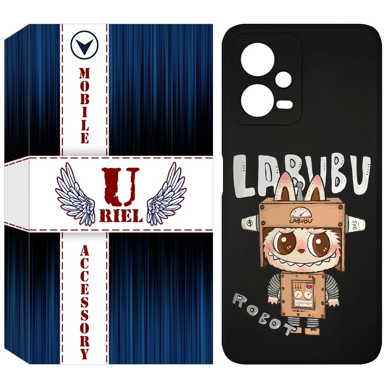 کاور یوریل مدل KSH کد 121 طرح عروسک لبوبو مناسب برای گوشی موبایل شیائومی Poco X5 / Redmi Note 12 5G