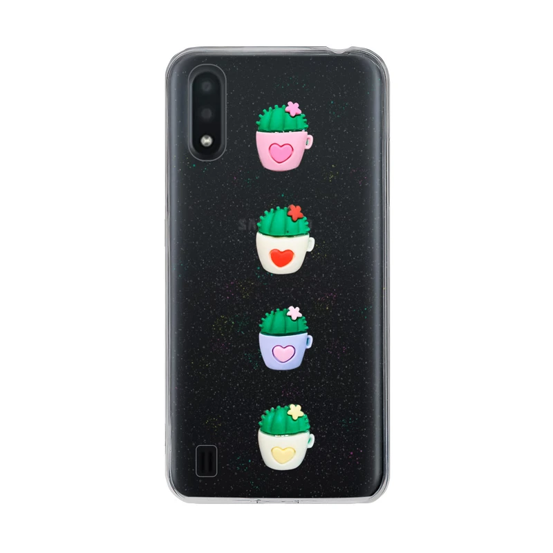 کاور دکین مدل Fanzy طرح گلدان مناسب برای گوشی موبایل سامسونگ Galaxy A01