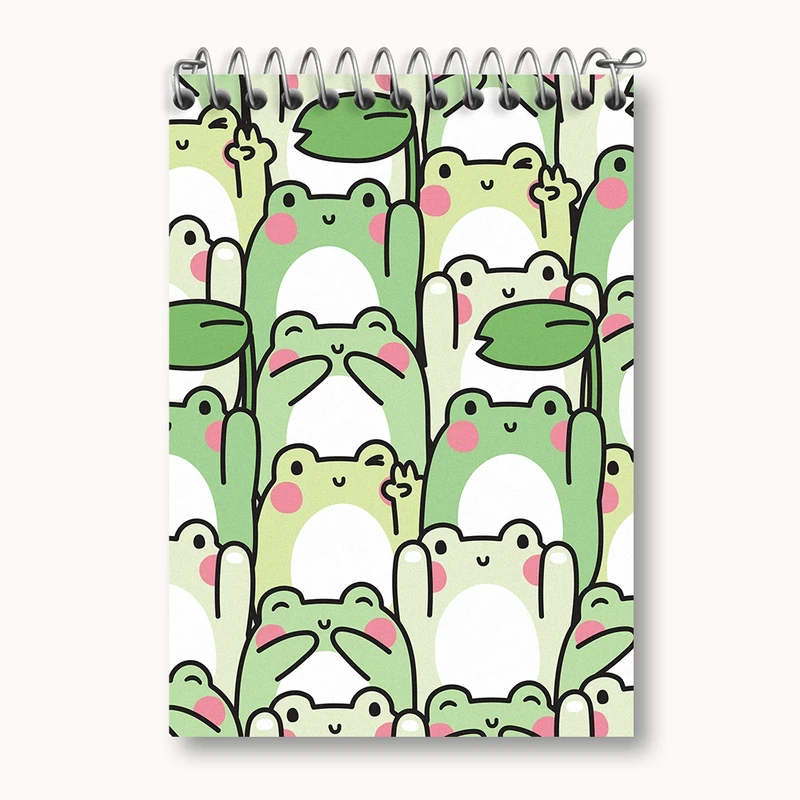 دفتر یادداشت 50 برگ خندالو مدل قورباغه کد N965