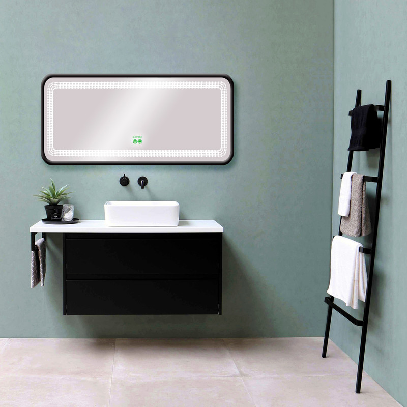 آینه سرویس بهداشتی گلسموند مدل دایره هوشمند ضدبخار کد CLW-M