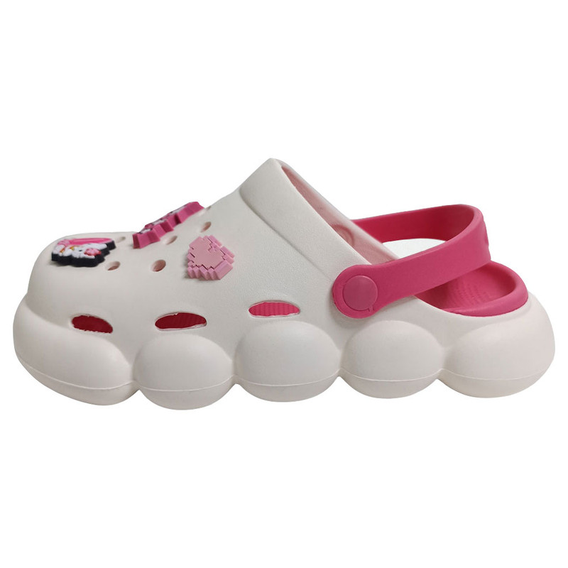 صندل زنانه مدل جلوبسته رکابدار طرح کیتی کد 1577-DPK