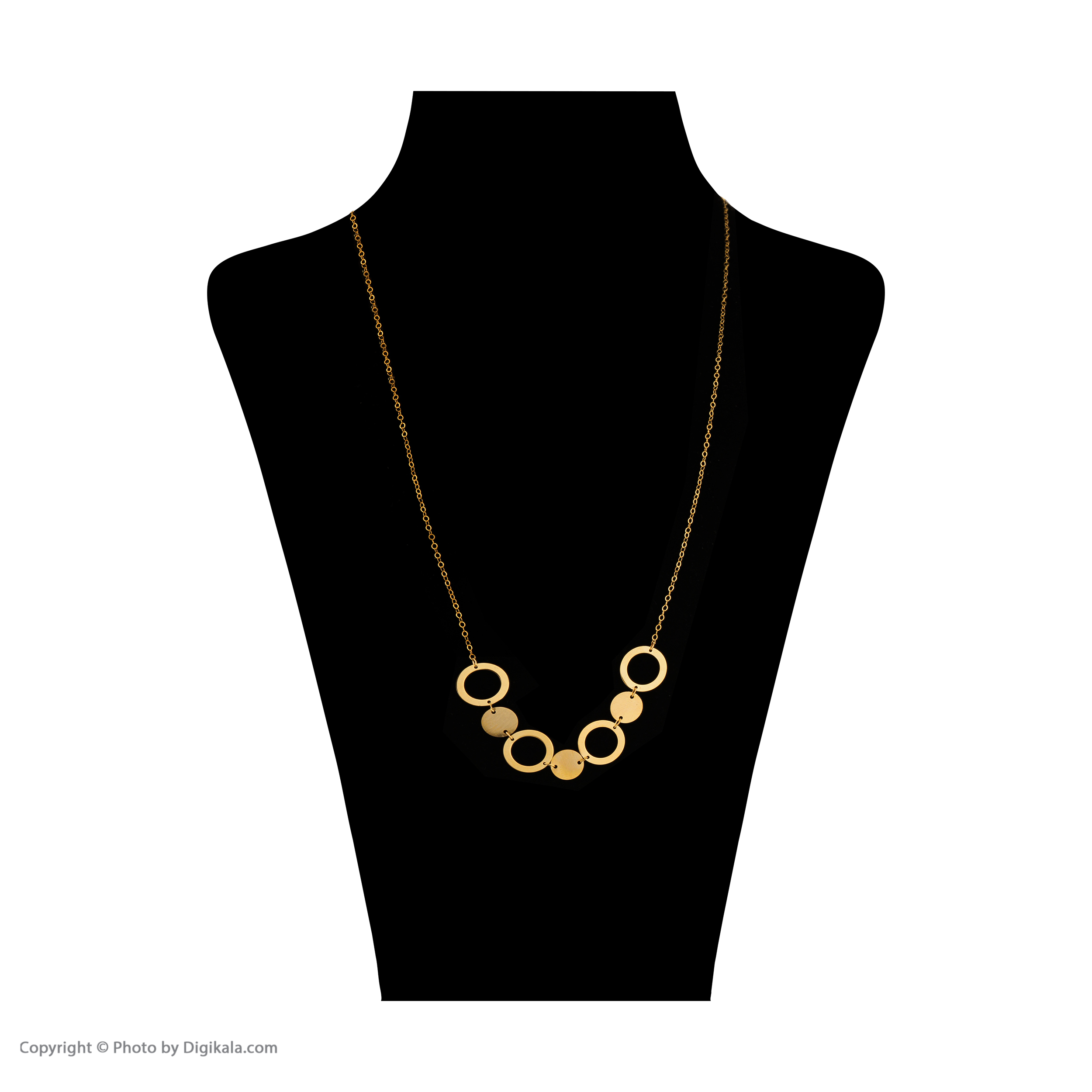 گردنبند طلا 18 عیار زنانه زرمان مدل ZMM1614 طرح پولکی