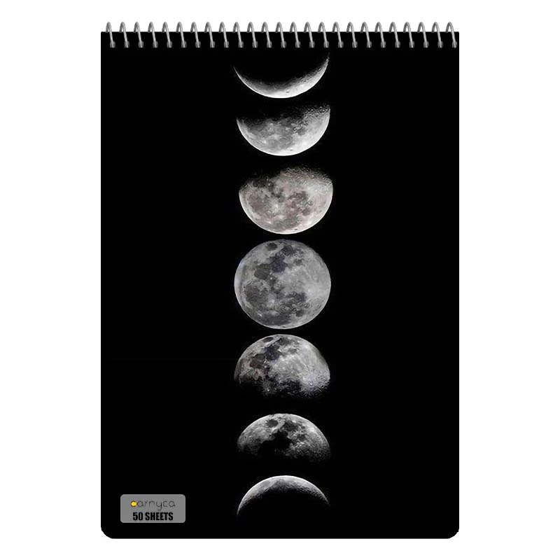 دفتر نقاشی 50 برگ سیمی کارنیکا طرح ماه Moon کد 76812