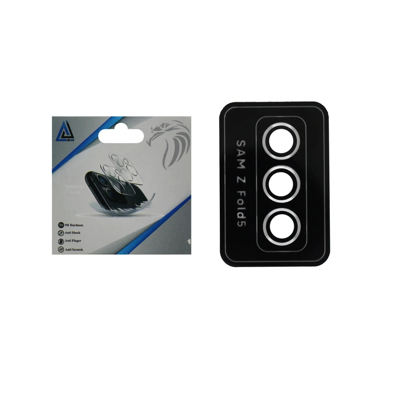 محافظ لنز دوربین مدل شابلون دار فلزی مناسب برای گوشی موبایل سامسونگ Galaxy Z Fold5