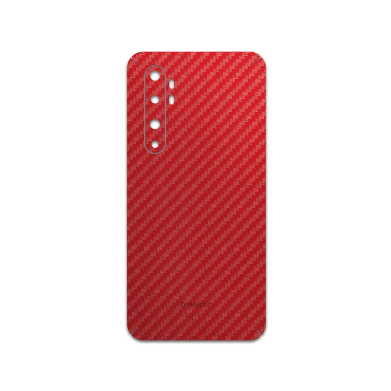 برچسب پوششی ماهوت مدل Red-Fiber مناسب برای گوشی موبایل شیائومی Mi Note 10 Lite