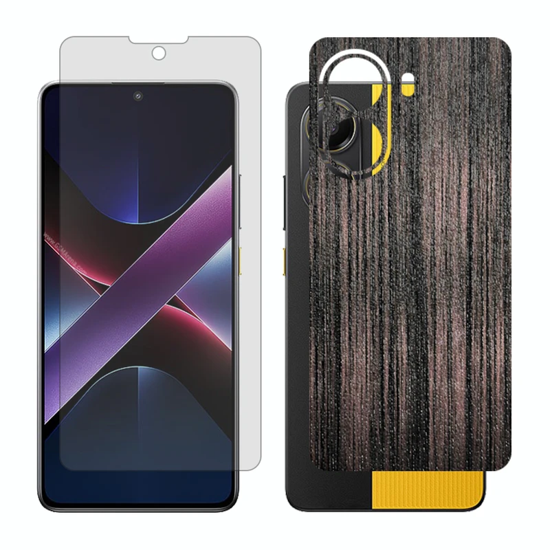 محافظ صفحه نمایش شفاف گلس مدل Together مناسب برای گوشی موبایل شیائومی Poco X7 Pro به همراه برچسب پوششی پشت گوشی