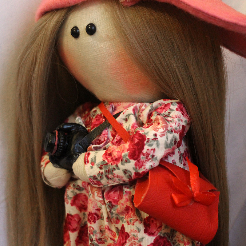 عروسک طرح عکاس مدل A12866 ارتفاع 15 سانتی متر