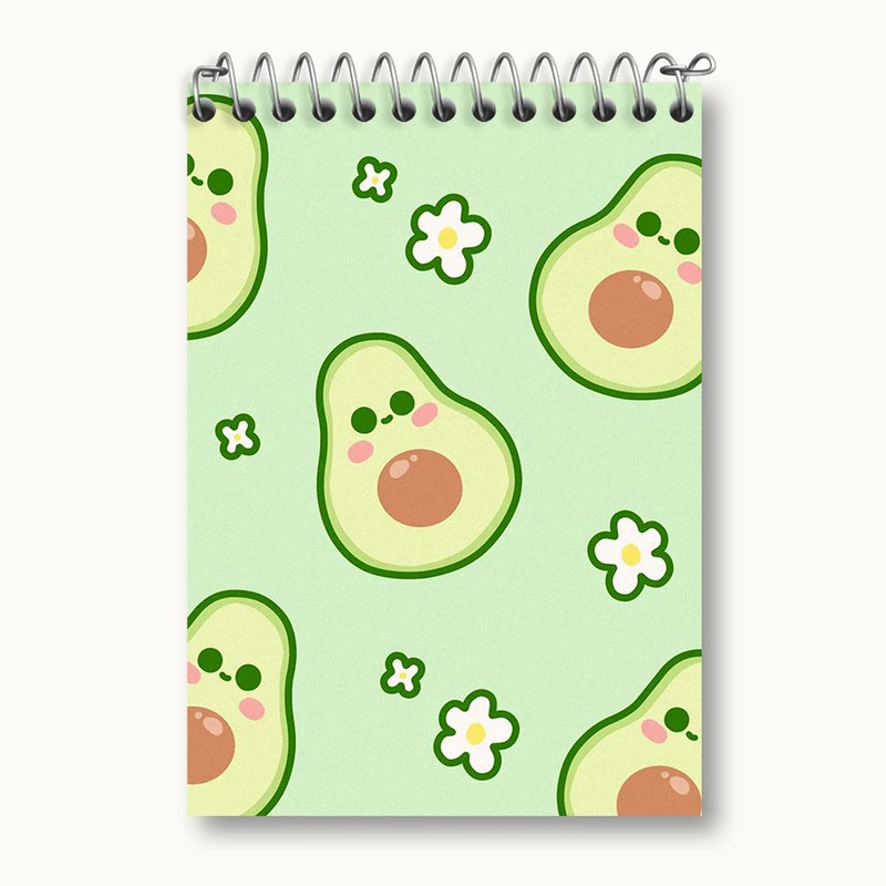 دفتر یادداشت 50 برگ خندالو طرح آووکادو بامزه کد N1903