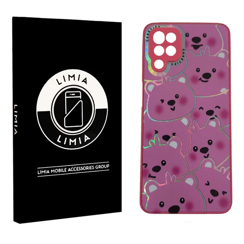 کاور لیمیا مدل فانتزی لنزدار طرح عروسکی شبرنگی مناسب برای گوشی موبایل سامسونگ Galaxy A12 / M12