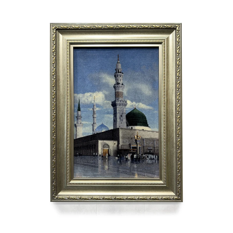 تابلو فرش دستباف طرح مدینه منوره کد 044