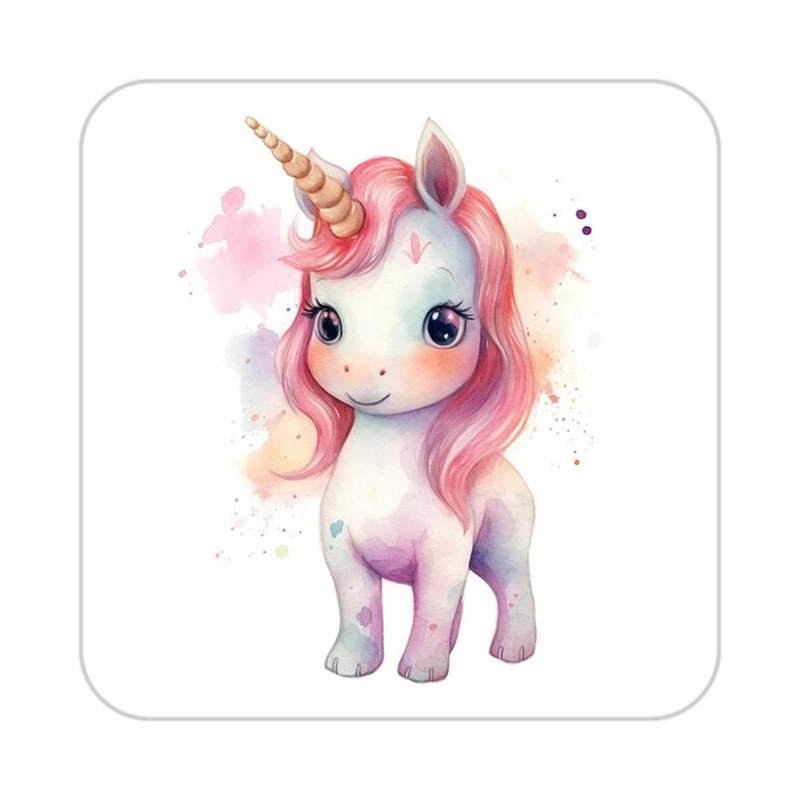 زیر لیوانی کاکتی طرح اسب تک شاخ و یونیکورن مدل mp32417