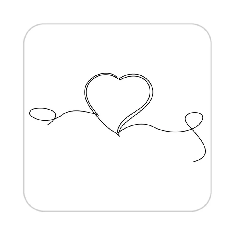 زیر لیوانی کاکتی طرح عاشقانه مدل mp40740