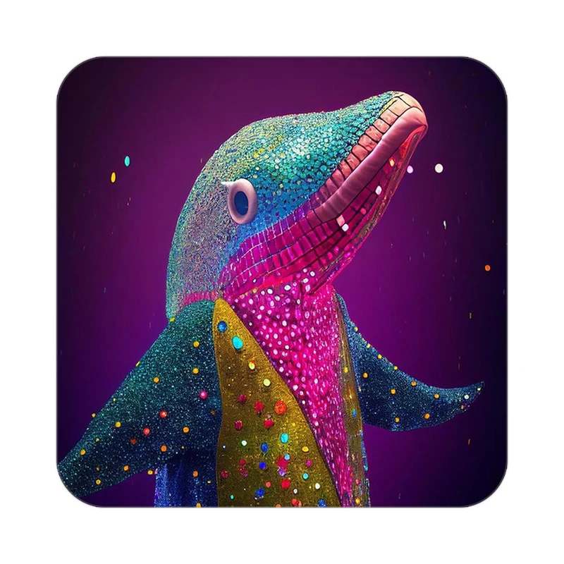 زیر لیوانی کاکتی طرح حیوانات رنگی مدل mp25900