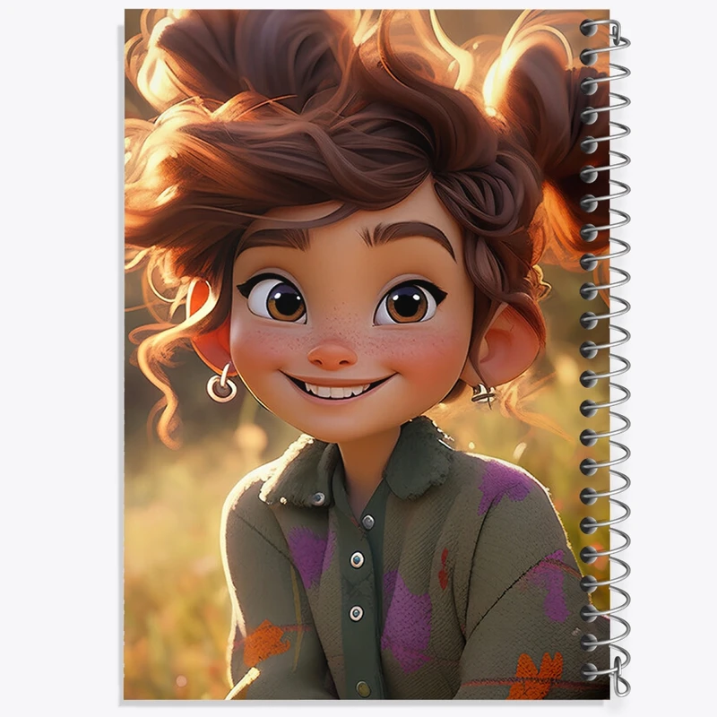 دفتر مشق 50 برگ خندالو طرح دخترانه کد F678