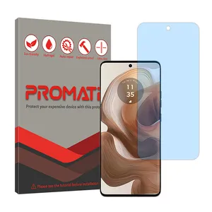 Promate Resistant model blue ray screen protector suitable for Motorola Edge 50 Ultra mobile phone