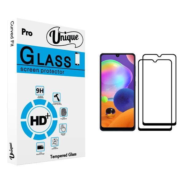 محافظ صفحه نمایش يونيک مدل +Clear مناسب برای گوشی موبایل سامسونگ Galaxy A31 بسته دو عددی
