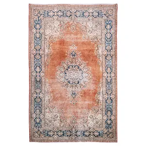 فرش دستباف سه و نیم متری مدل وینتیج کد v1482