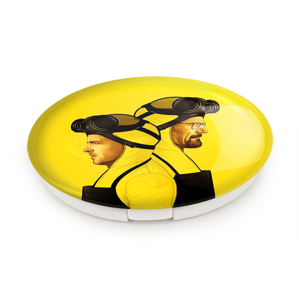 آینه جیبی خندالو طرح والتر وایت و جسی پینکمن سریال بریکینگ بد Breaking Bad مدل تاشو کد 13293 آینه جیبی خندالو طرح والتر وایت و جسی پینکمن سریال بریکینگ بد Breaking Bad مدل تاشو کد 13293