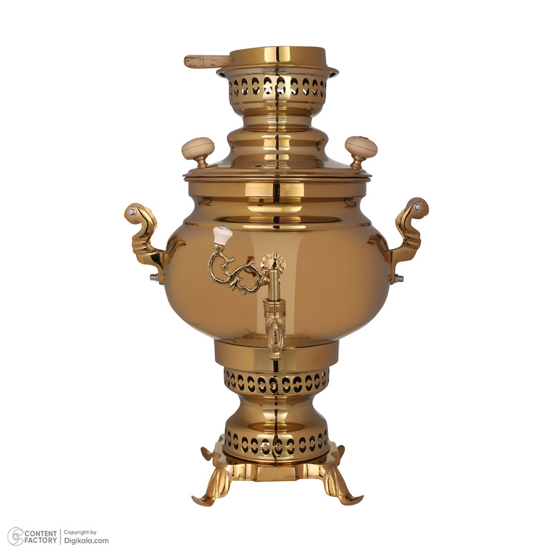 سماور ذغالی زرین مدل زرینه کد 300 ظرفیت 3 لیتر