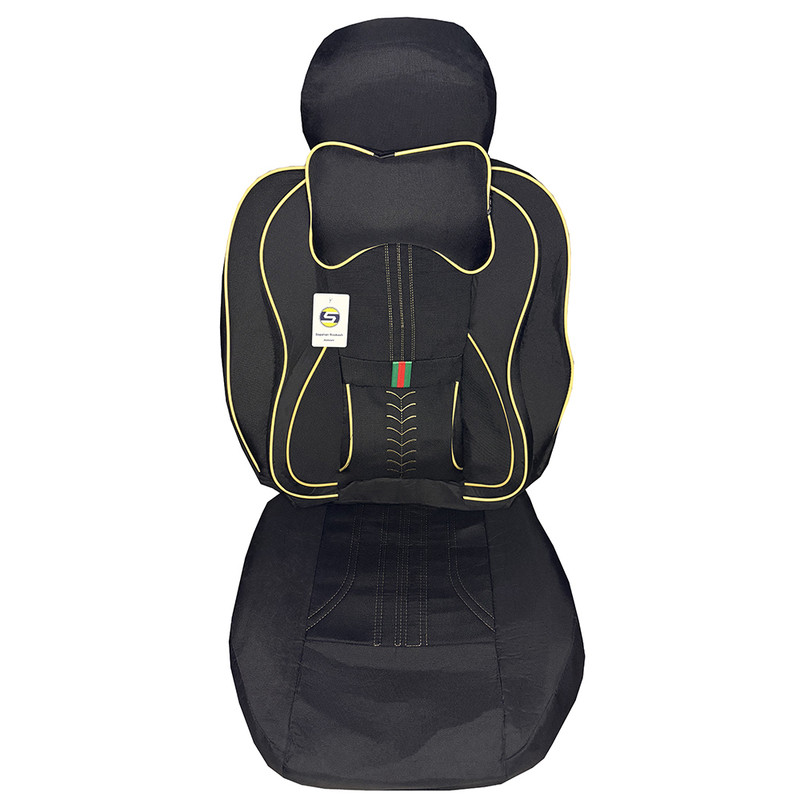 ست کامل روکش صندلی خودرو سپاهان روکش مدل GUCCI-249 مناسب برای پژو 206-207 راناپلاس