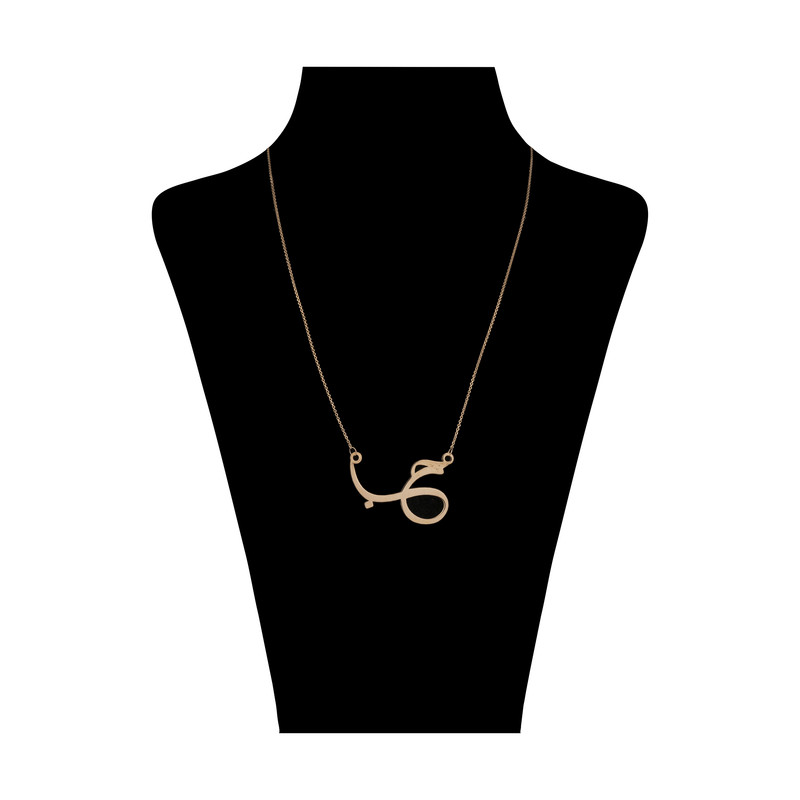 گردنبند طلا 18 عیار زنانه با زنجیر حلقهای (فلامینگو) نیکان گلد مدل حب 6898