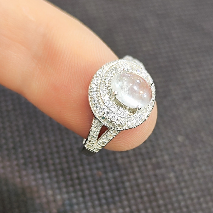 انگشتر نقره زنانه مدل سنگ در نجف کد 391