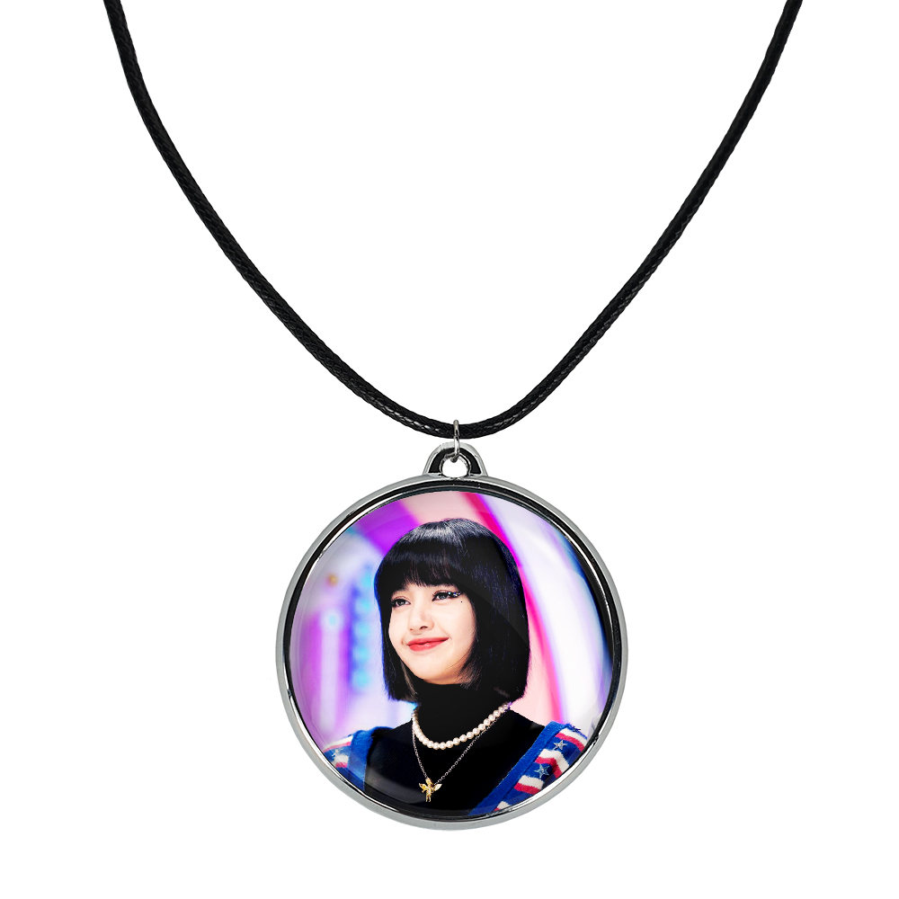 گردنبند خندالو مدل لیسا بلک پینک کد 1423414225