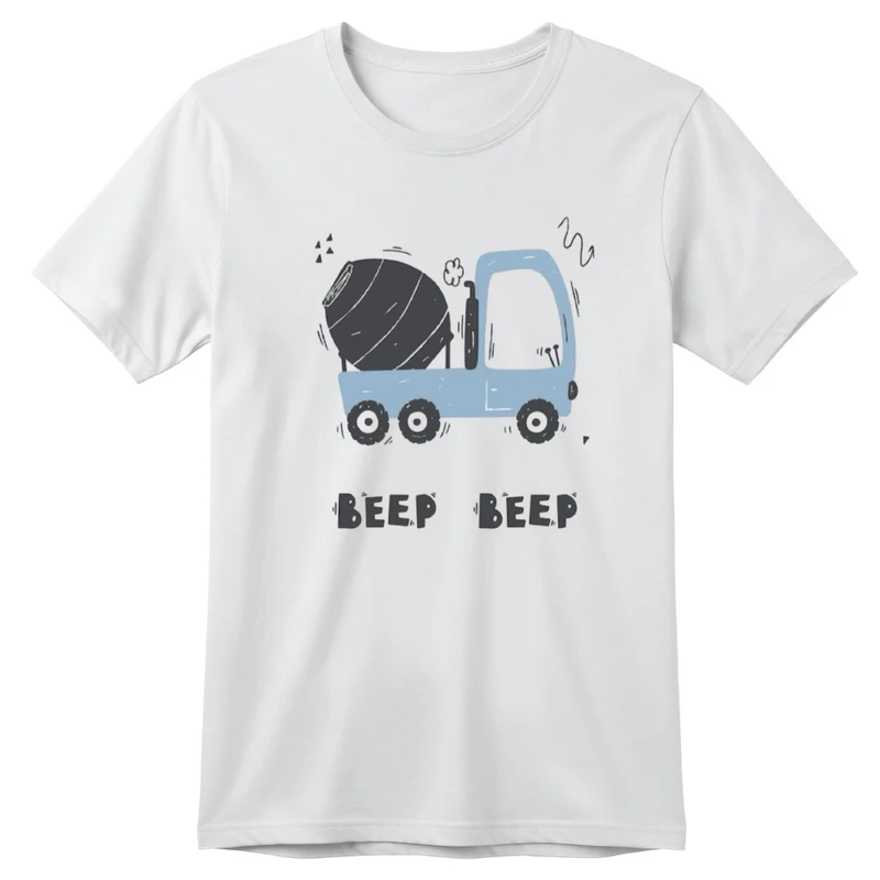 تی‌شرت آستین کوتاه بچگانه مدل ماشین کد v6 