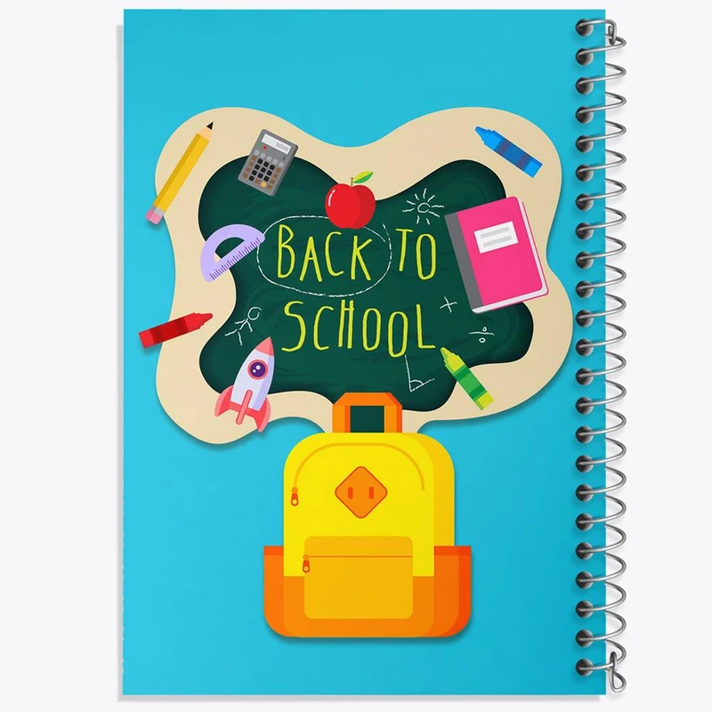 دفتر مشق 100 برگ خندالو طرح بازگشت به مدرسه کد 30041