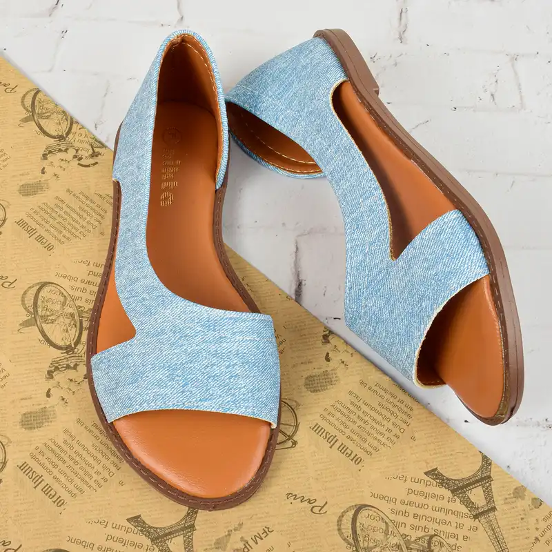 صندل زنانه نیکتا مدل آدورینا جین BL.4043