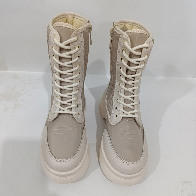 نیم بوت زنانه مدل کاپشنی شمعی ساده