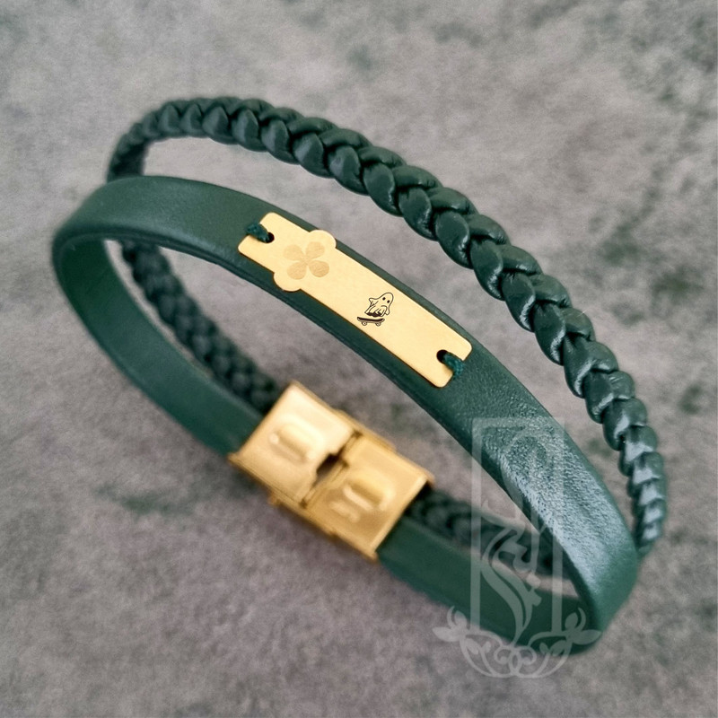 دستبند طلا 18 عیار زنانه لیردا مدل روح 241