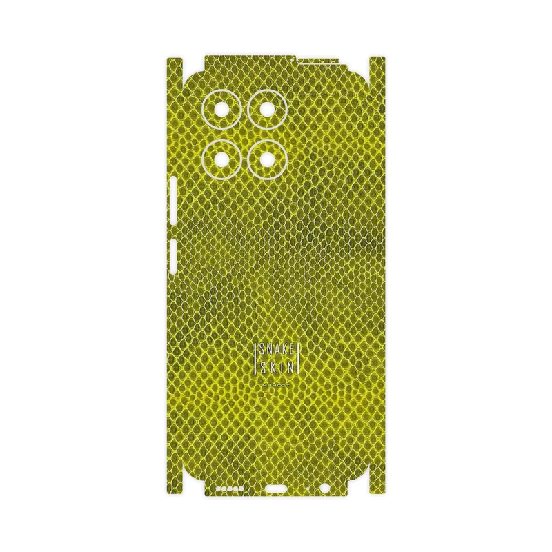 برچسب پوششی ماهوت مدل Yellow Snake Skin-FullSkin مناسب برای گوشی موبایل آنر X6a