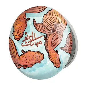 آینه جیبی خندالو طرح نوروز مدل تاشو کد 25585 