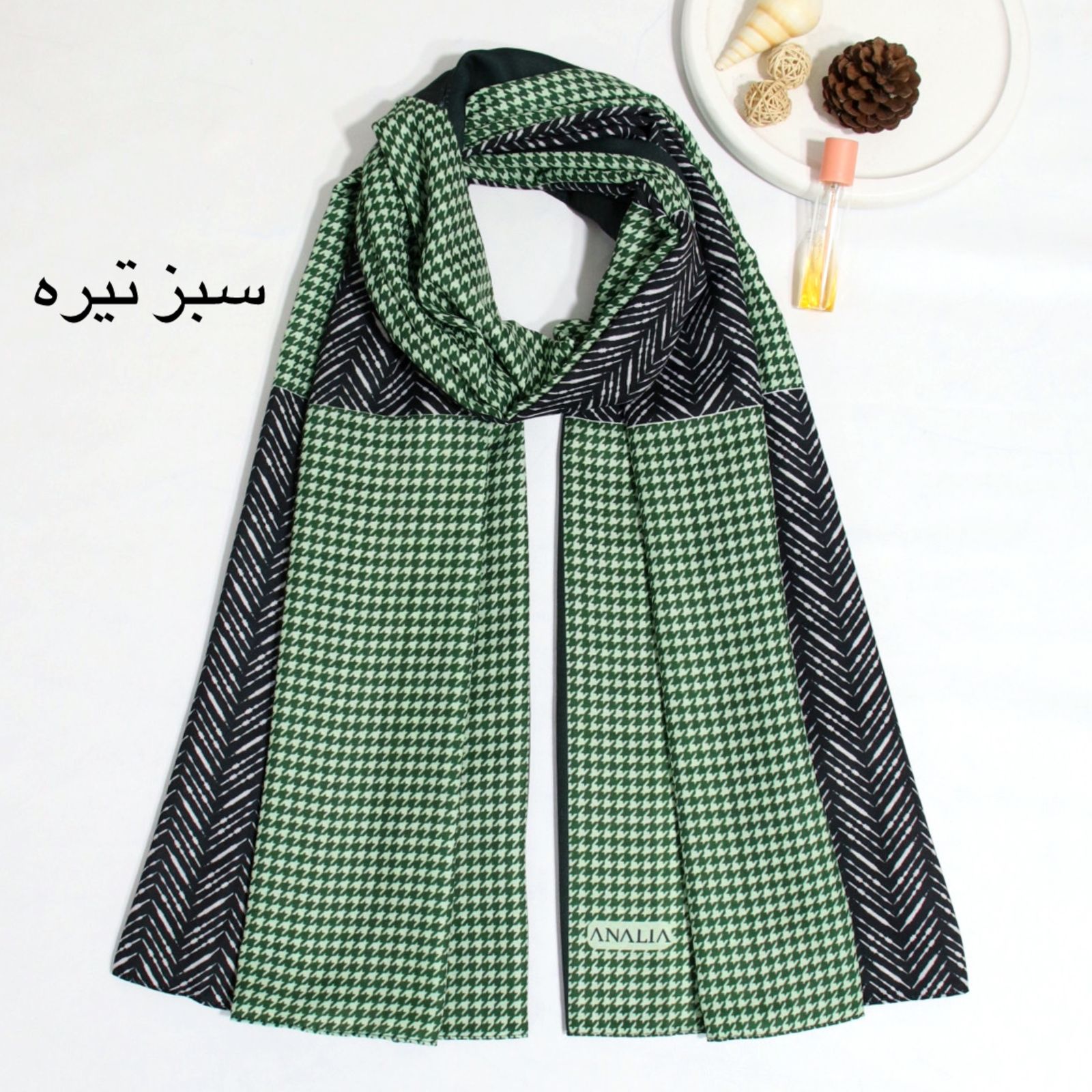 شال زنانه آنالیا مدل کج راه طرح پیچازی کد a-9545 -  - 17