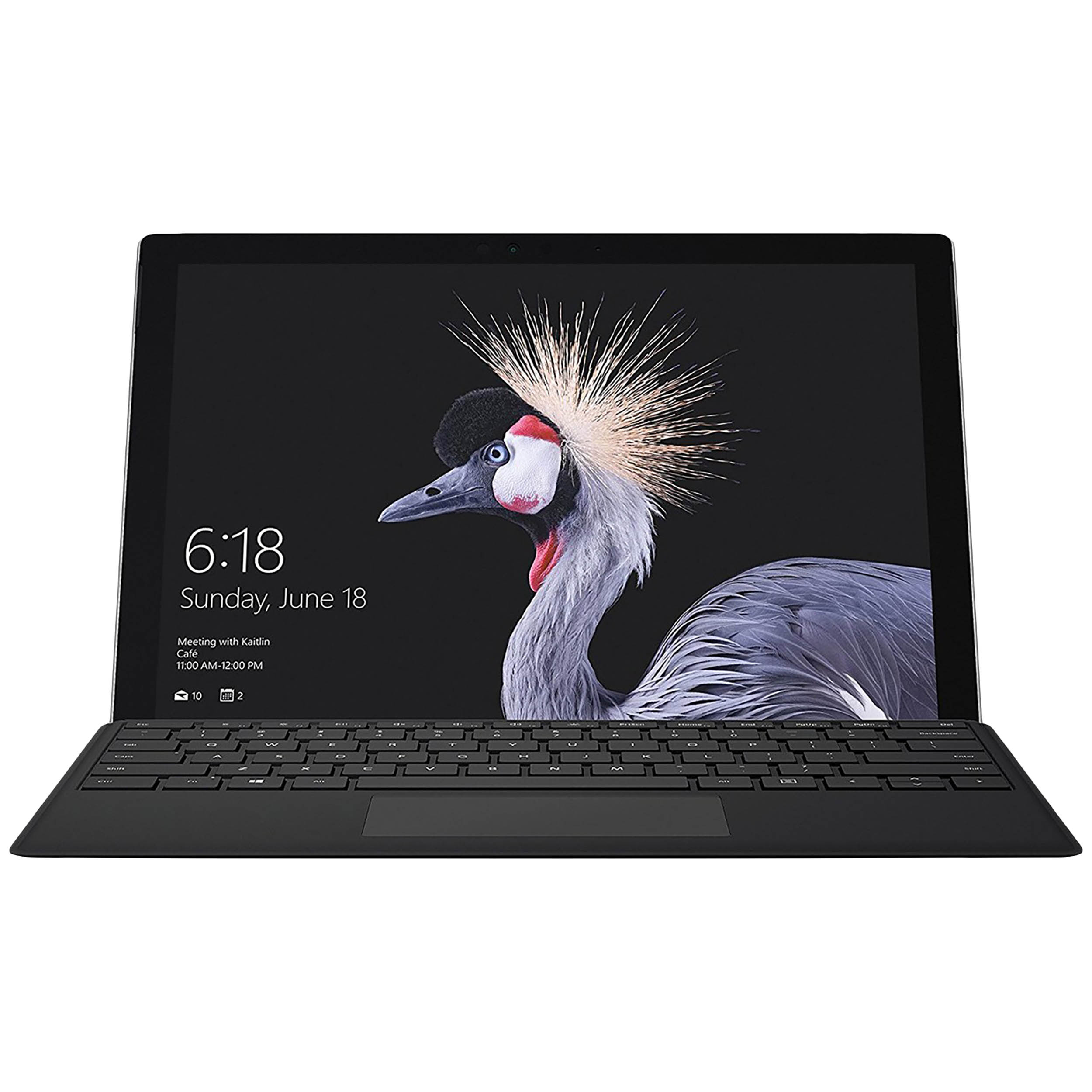 تبلت مایکروسافت سیم کارت خور مدل Surface Pro 2017 - B به همراه کیبورد مشکی مایکروسافت و کیف Golden Guard - ظرفیت 128 گیگابایت