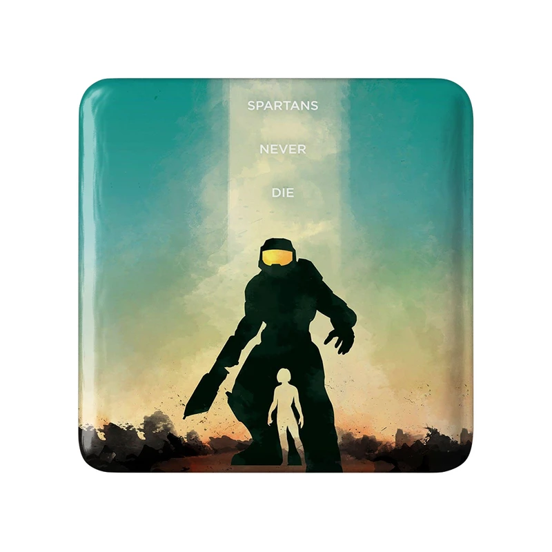 مگنت خندالو طرح بازی هیلو (Halo) مدل مربعی کد 31501