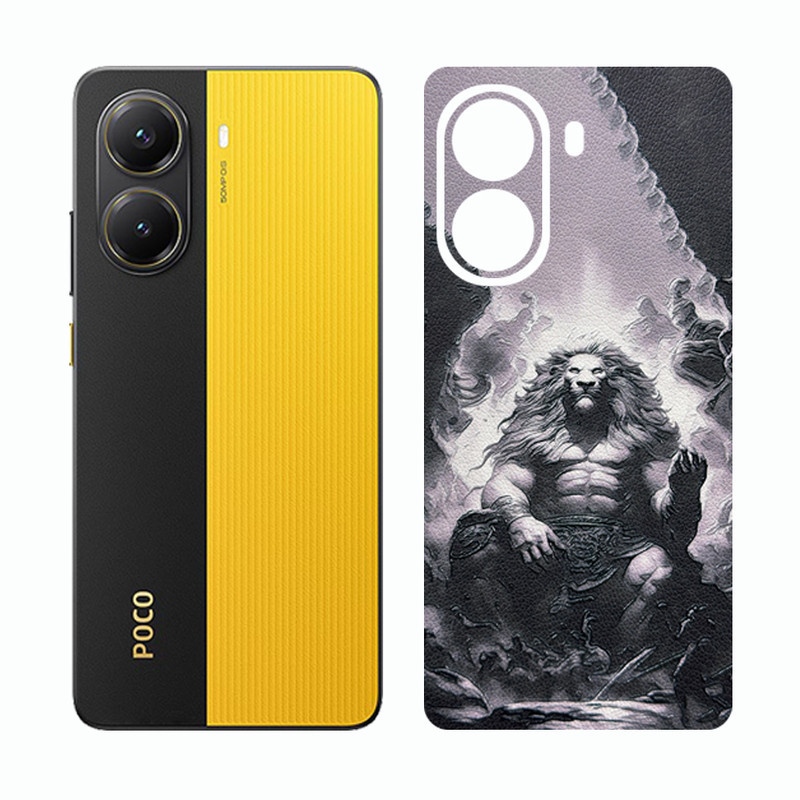 برچسب پوششی ریمکس مدل Cover طرح شیر مناسب برای گوشی موبایل شیائومی Poco X7 Pro  