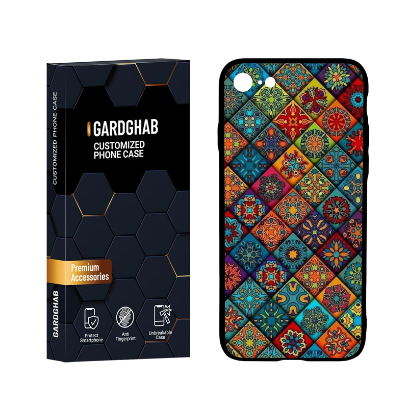 کاور گارد قاب مدل هنری مناسب برای گوشی موبایل اپل iPhone 7 / 8 / SE 2020 / SE 2022 
